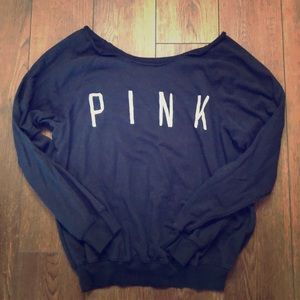 Victoria’s Secret Pink slouchy shoulder sweater